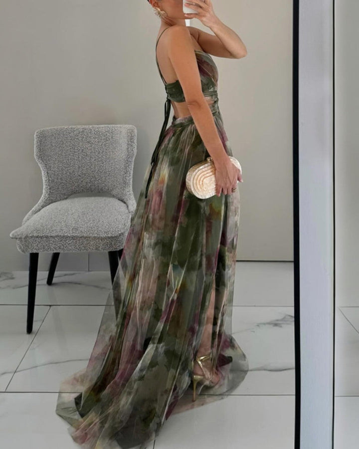 DELACROIX | Robe Maxi Élégance Florale (ÉDITION LIMITÉE!)