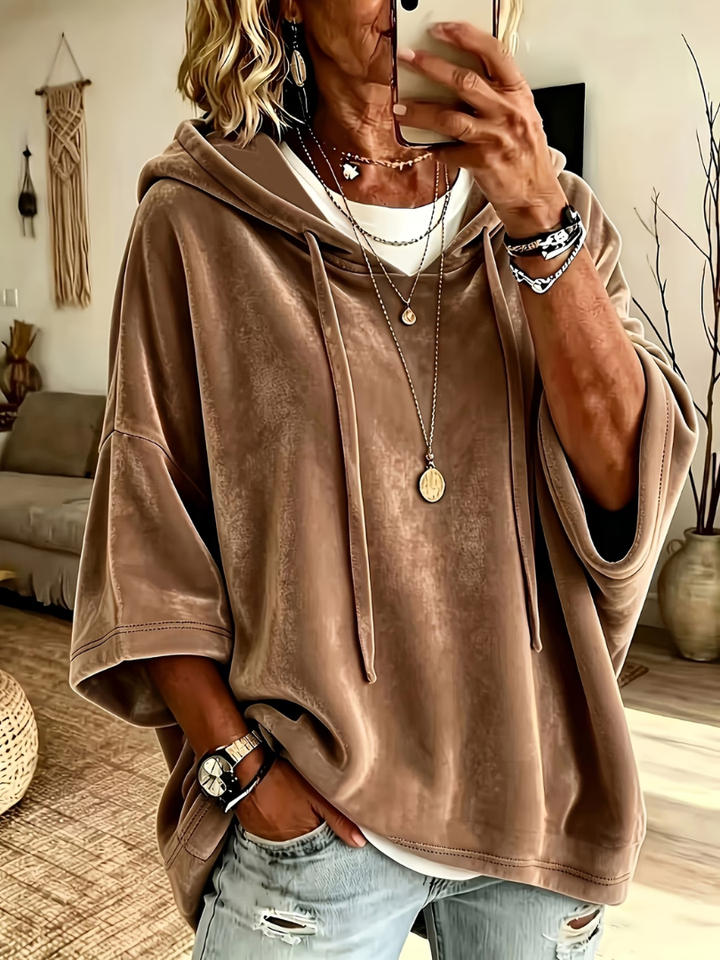 Luana | Luxuriöser Oversize-Hoodie aus Velours