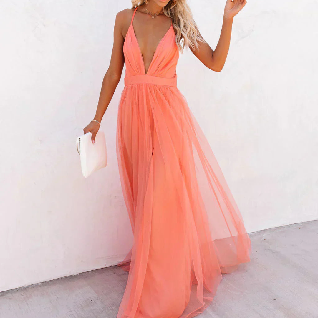 Elsera | Maxikleid Lumière Koralle
