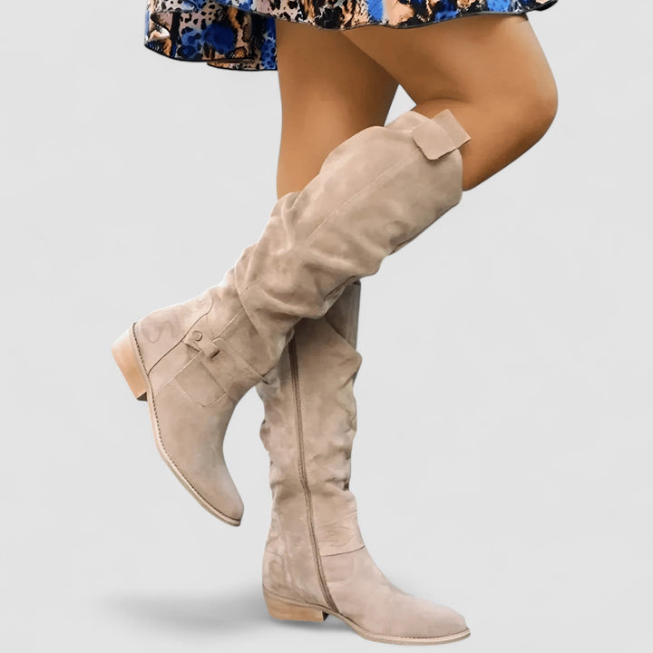 Charlotte | Hohe Wildlederstiefel