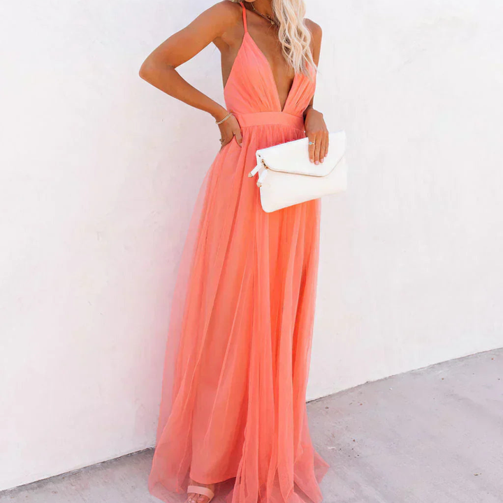 Elsera | Maxikleid Lumière Koralle
