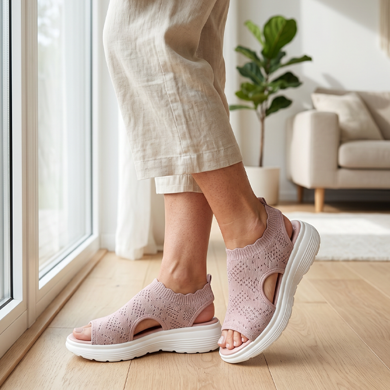Prisca | Gepolsterte Komfort-Sandalen
