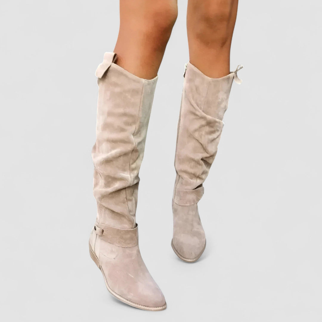 Charlotte | Hohe Wildlederstiefel