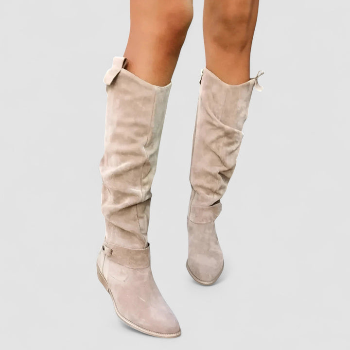 Charlotte | Hohe Wildlederstiefel