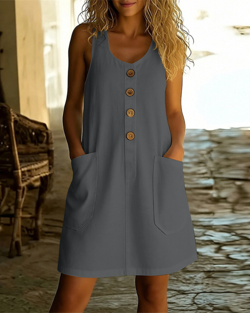 Sommerkleid mit Knopfleiste – Locker & Bequem
