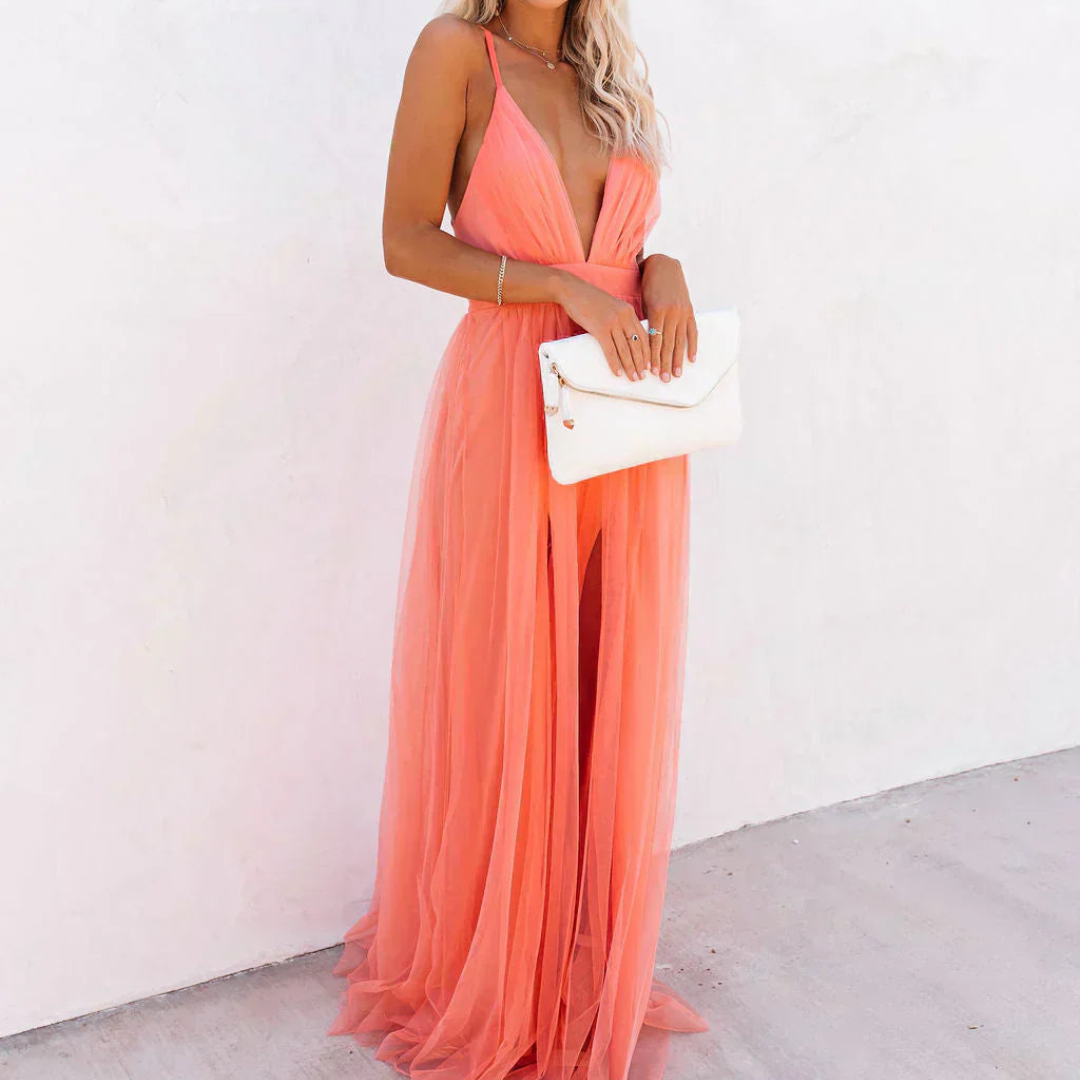 Elsera | Maxikleid Lumière Koralle