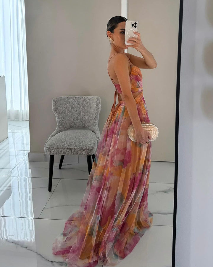 DELACROIX | Robe Maxi Élégance Florale (ÉDITION LIMITÉE!)