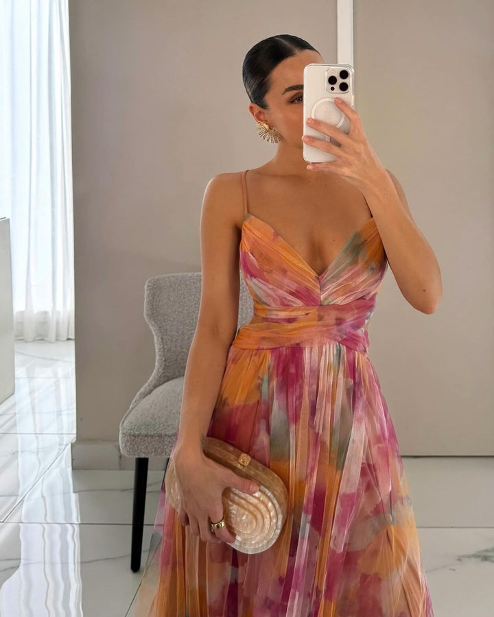 DELACROIX | Robe Maxi Élégance Florale (ÉDITION LIMITÉE!)