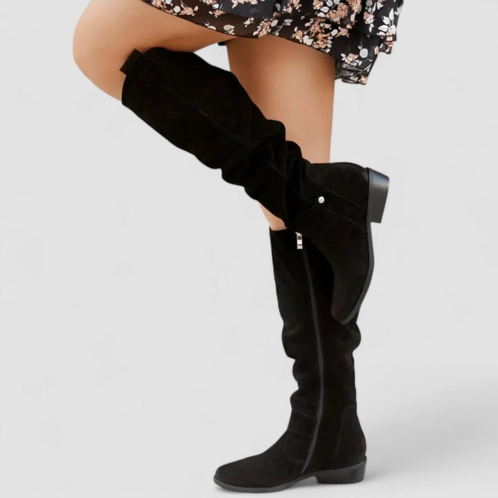 Charlotte | Hohe Wildlederstiefel