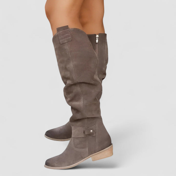 Charlotte | Hohe Wildlederstiefel