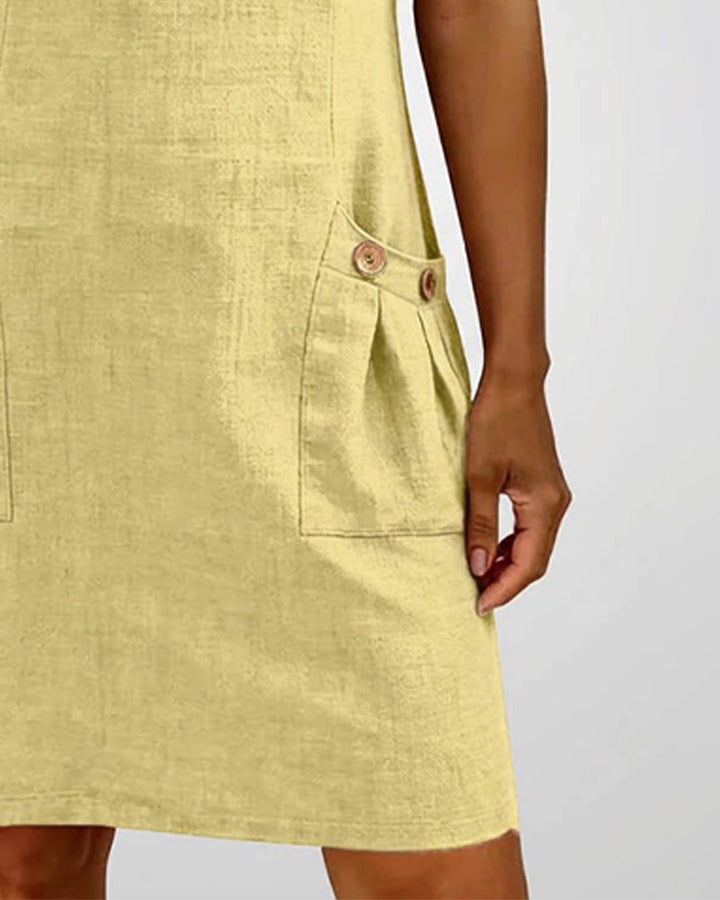 Elsera® | Baumwollkleid mit Reißverschluss