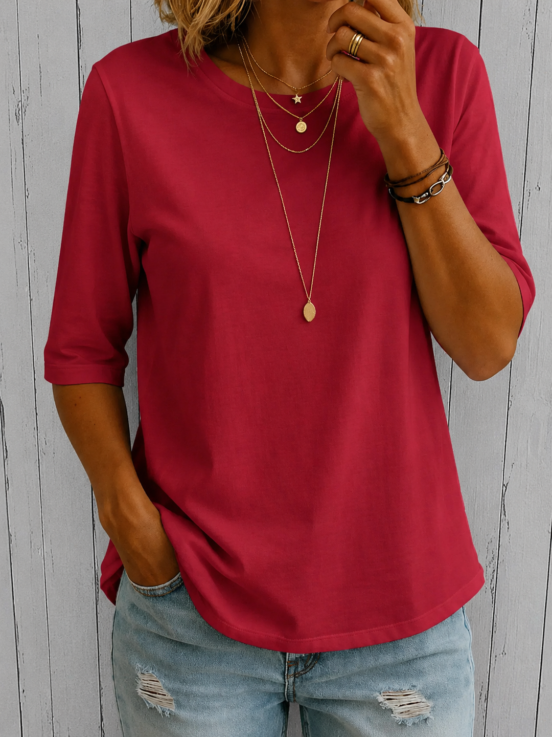 Oversized-T-Shirt für Damen im Casual-Stil – Lässige Alltags-Passform