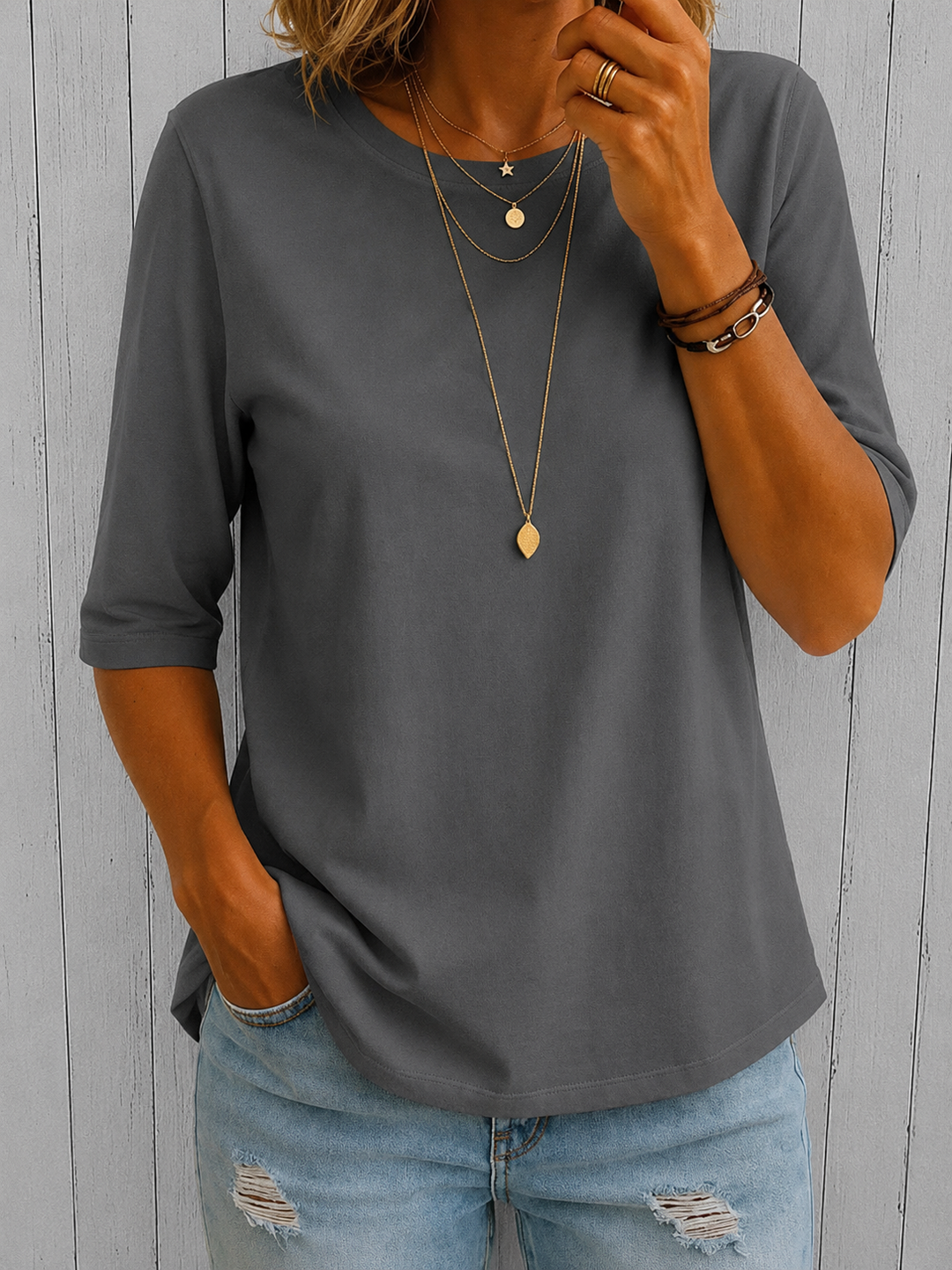 Oversized-T-Shirt für Damen im Casual-Stil – Lässige Alltags-Passform