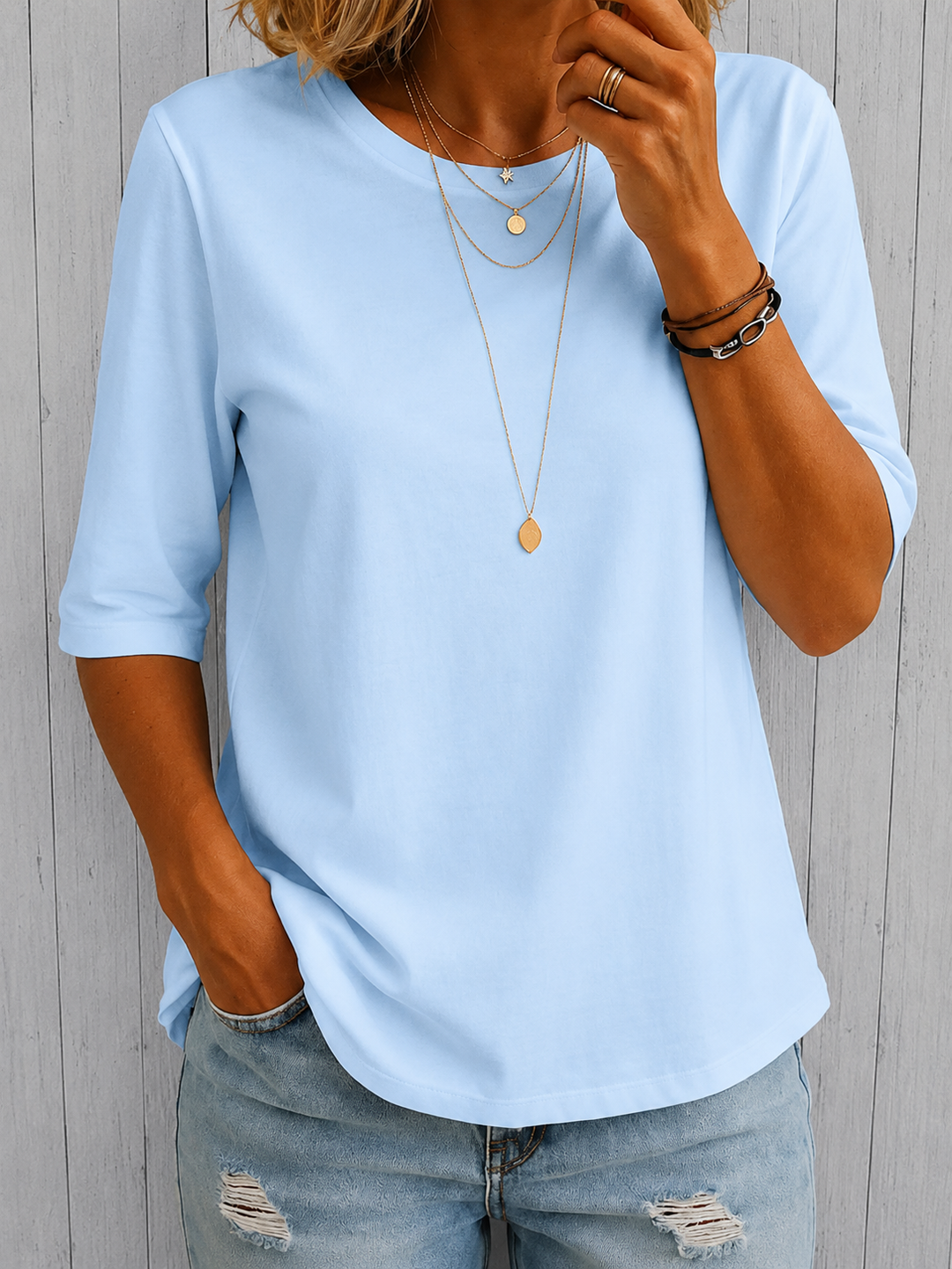 Oversized-T-Shirt für Damen im Casual-Stil – Lässige Alltags-Passform