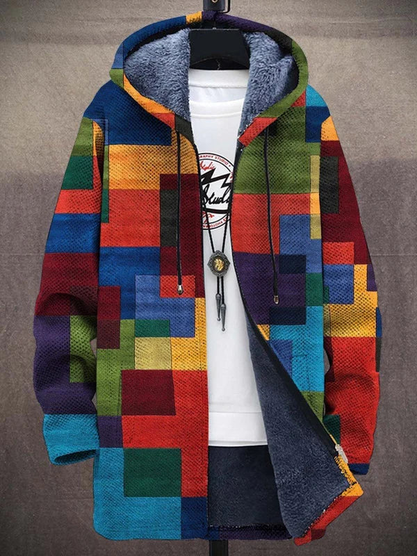 Clara | Künstlerischer Cardigan mit Kapuze