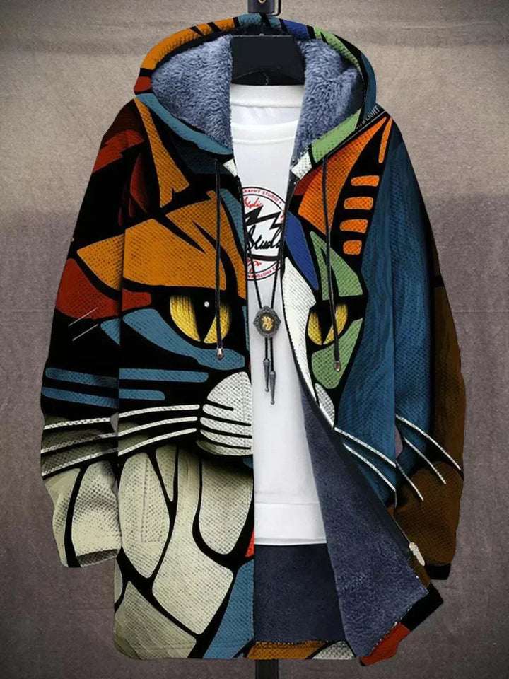 Clara | Künstlerischer Cardigan mit Kapuze