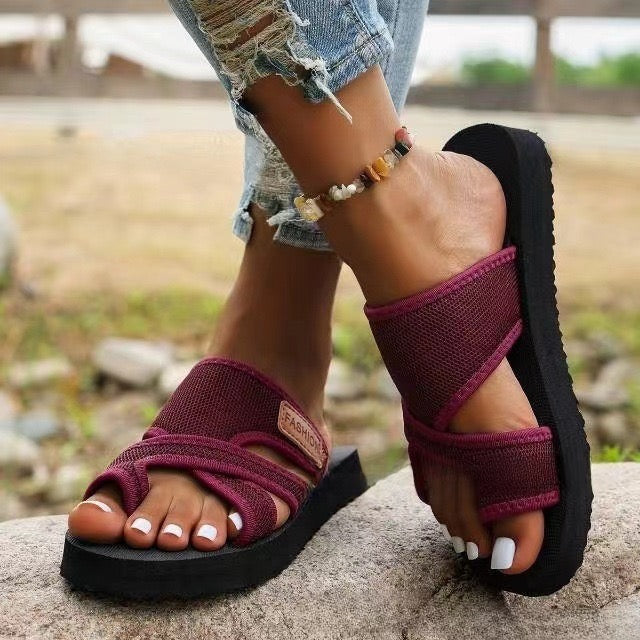 Nadette | Gepolsterte Komfort-Slide-Sandalen