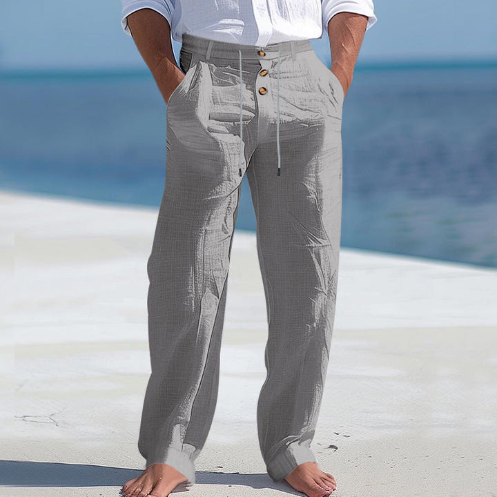 ELSERA | LEICHTE SOMMERHOSE AUS LEINEN