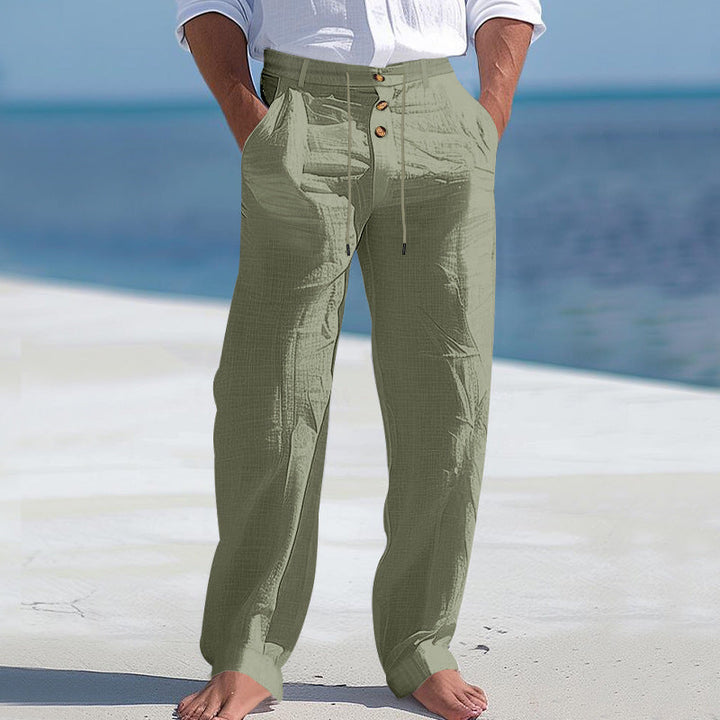 ELSERA | LEICHTE SOMMERHOSE AUS LEINEN