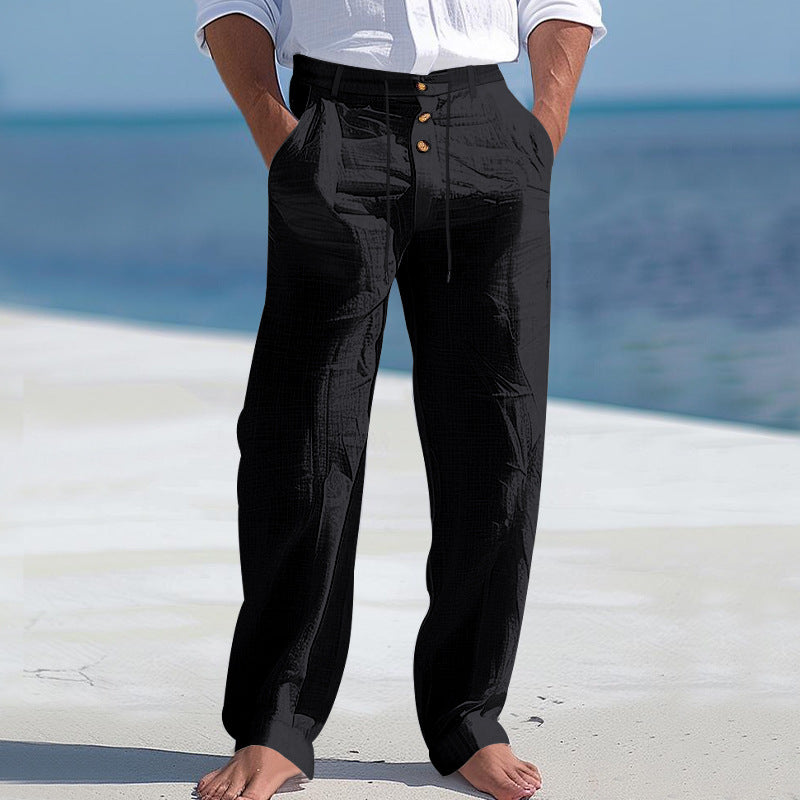 ELSERA | LEICHTE SOMMERHOSE AUS LEINEN