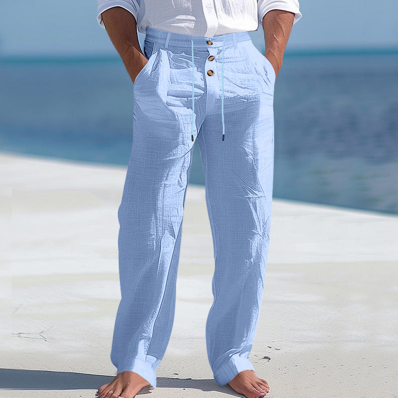 ELSERA | LEICHTE SOMMERHOSE AUS LEINEN