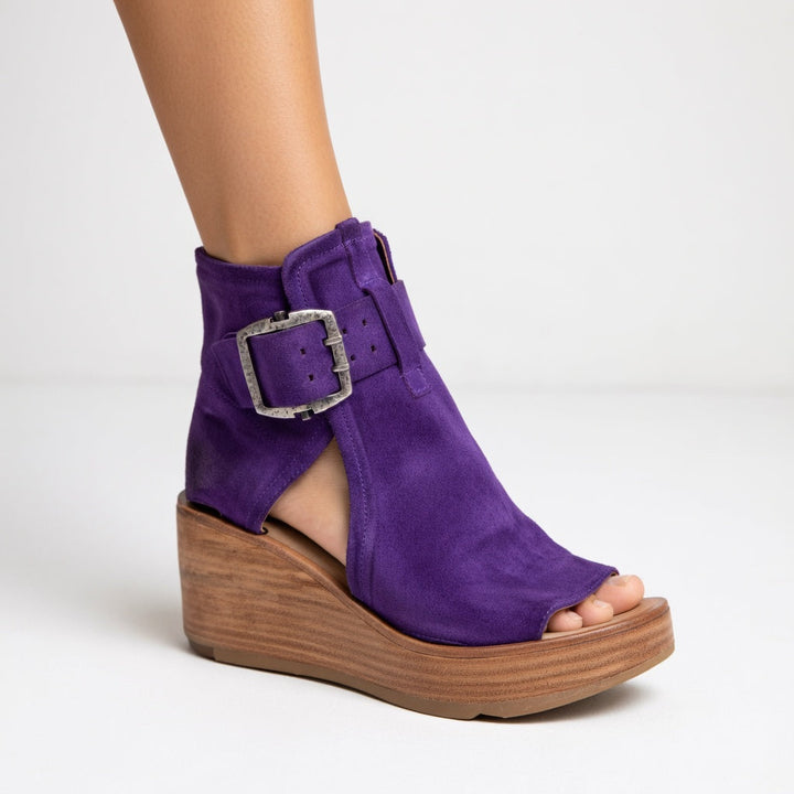 Elsera™ – Offene Stiefeletten mit Keilabsatz im modernen Stil