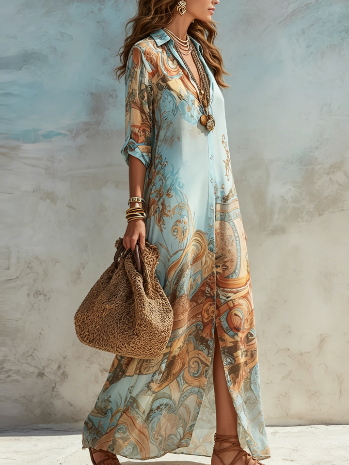 Lorna | Chemisier-Kleid „Mediterraneo“