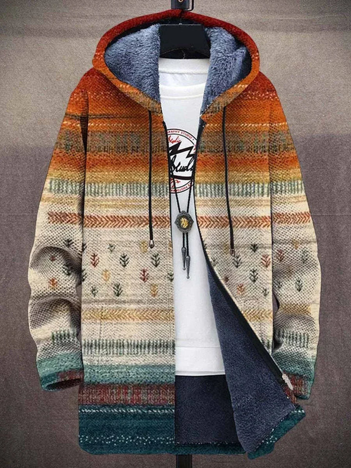 Clara | Künstlerischer Cardigan mit Kapuze