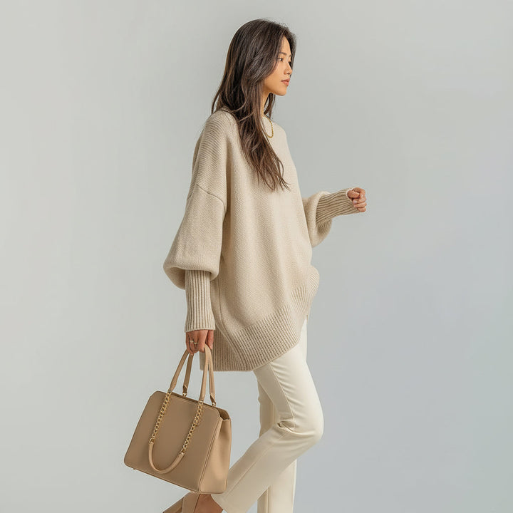 Marlene | Drapierter Asymmetrischer Poncho