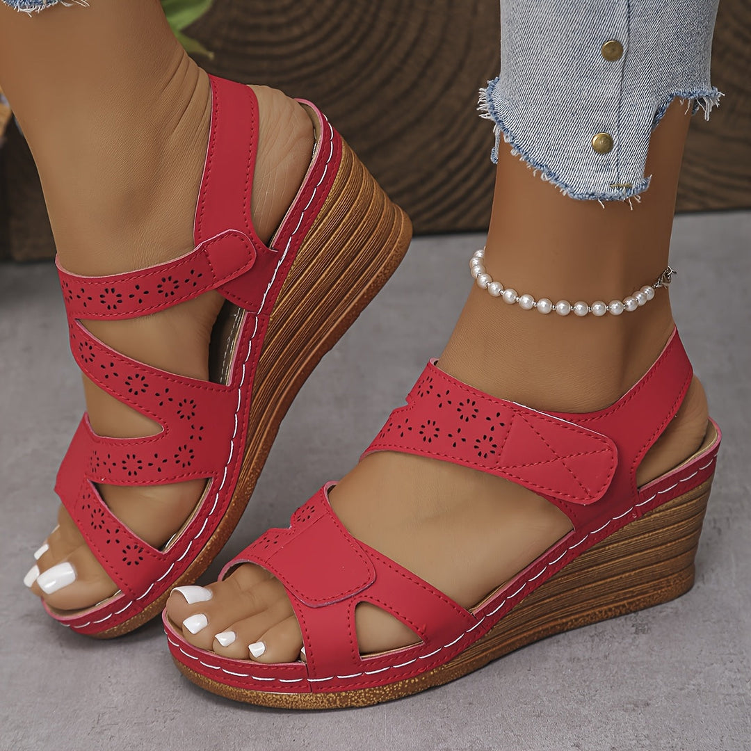 Prudy | Gepolsterte Keilsandalen
