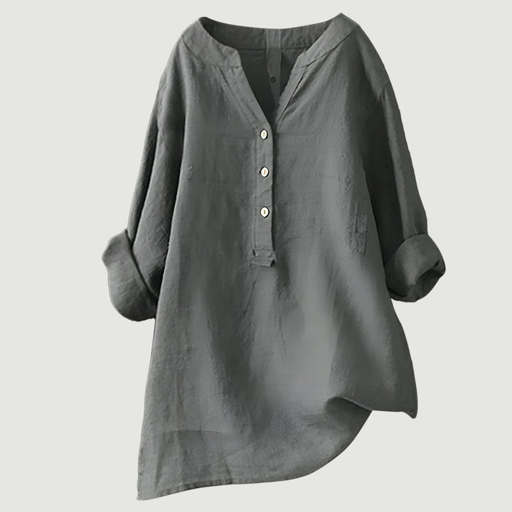 Luftige und bequeme Bluse mit Knopfleiste