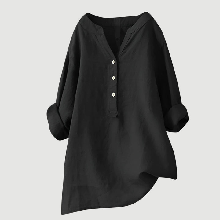 Luftige und bequeme Bluse mit Knopfleiste