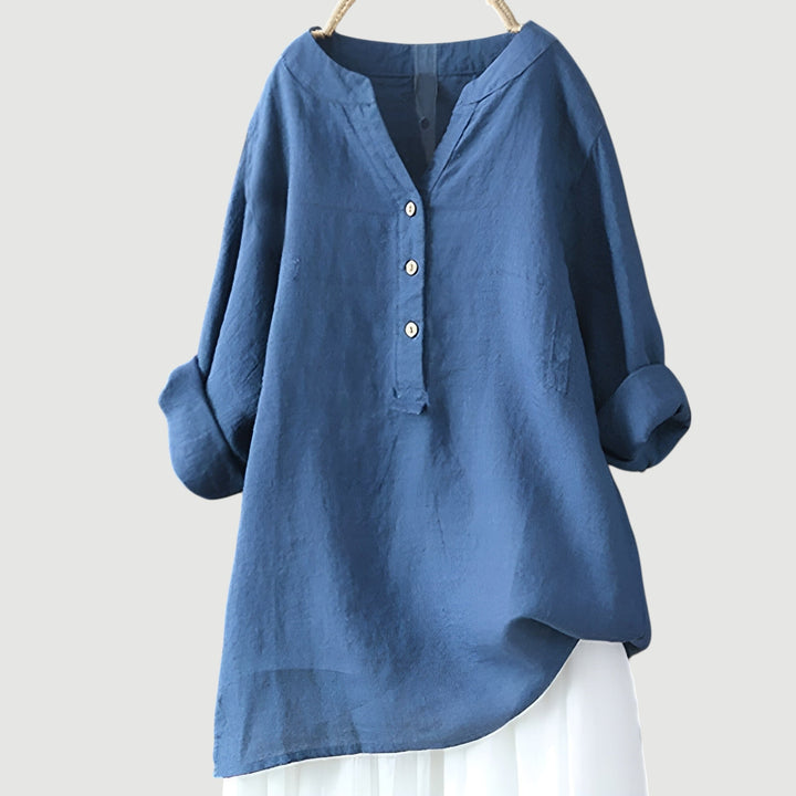 Luftige und bequeme Bluse mit Knopfleiste