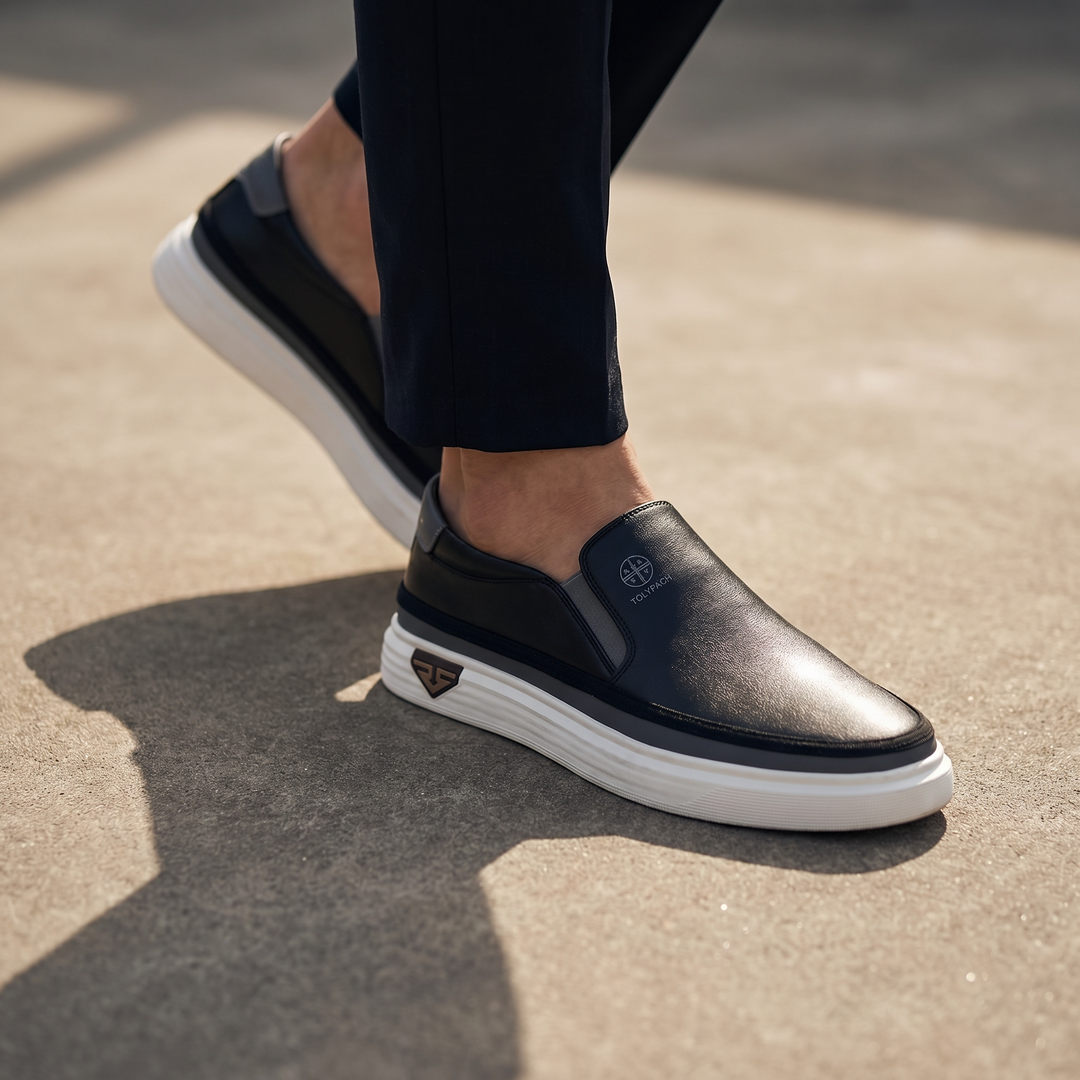 Elsera – Herren-Slip-On-Sneaker aus Leder
