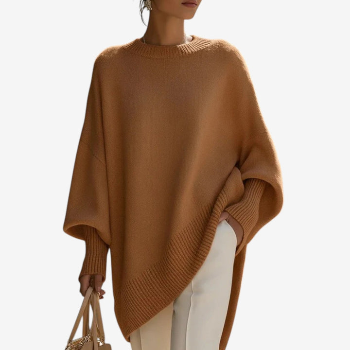 Marlene | Drapierter Asymmetrischer Poncho