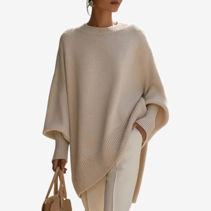 Marlene | Drapierter Asymmetrischer Poncho