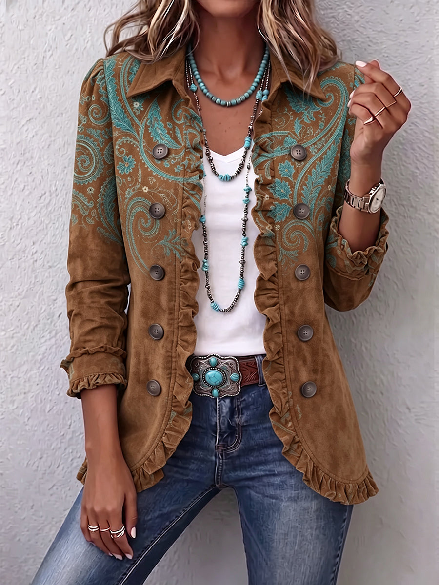 Macarena | Kaschmirjacke mit Volants