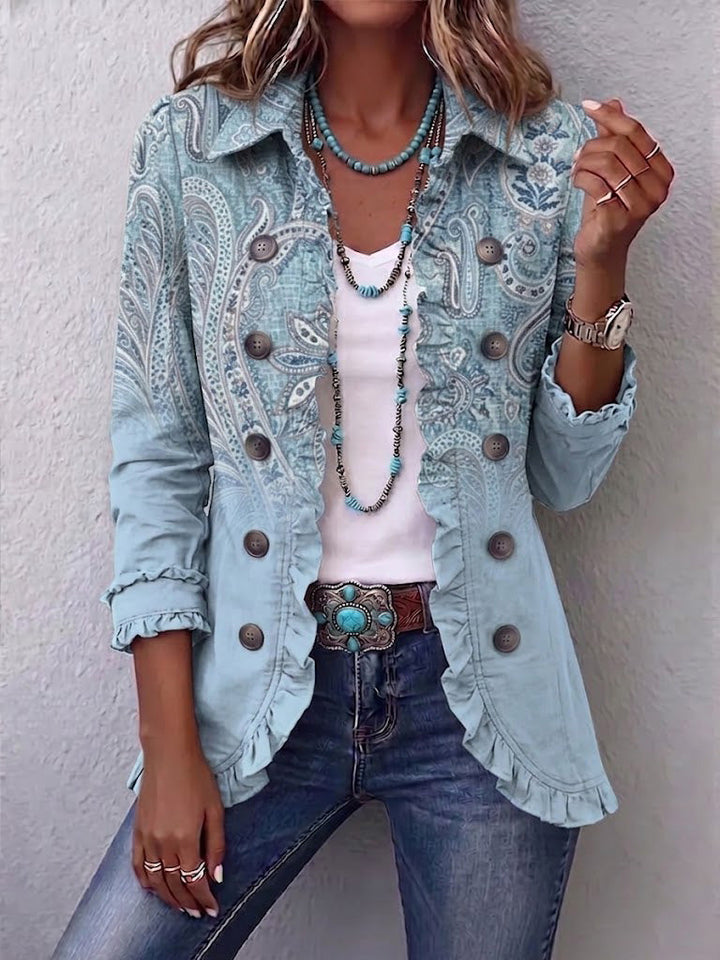 Remedios | Vintage Cashmere-Jacke mit Rüschen