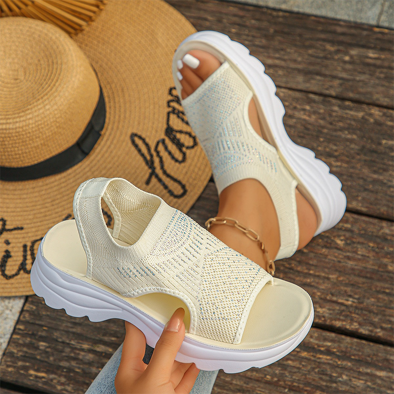 Brenna | Gepolsterte Slip-On-Sandalen