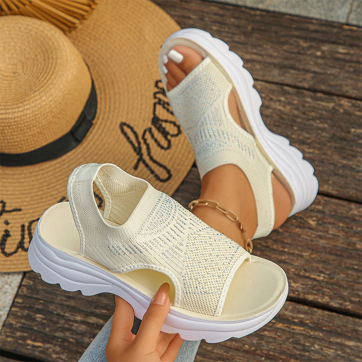 Brenna | Gepolsterte Slip-On-Sandalen