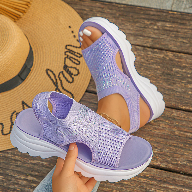Brenna | Gepolsterte Slip-On-Sandalen