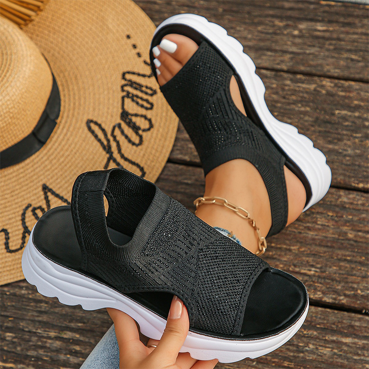 Brenna | Gepolsterte Slip-On-Sandalen