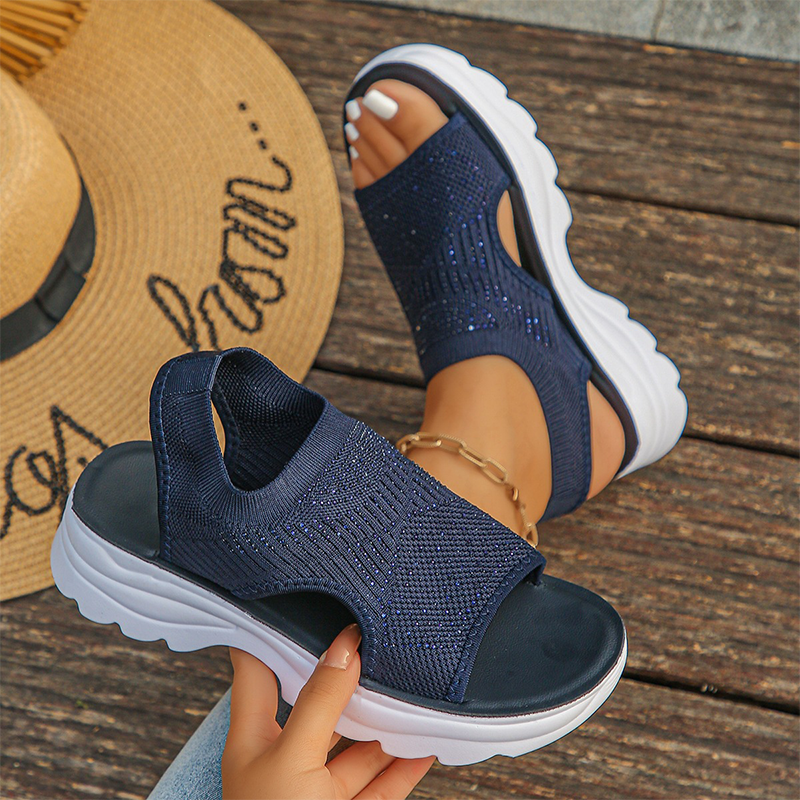 Brenna | Gepolsterte Slip-On-Sandalen