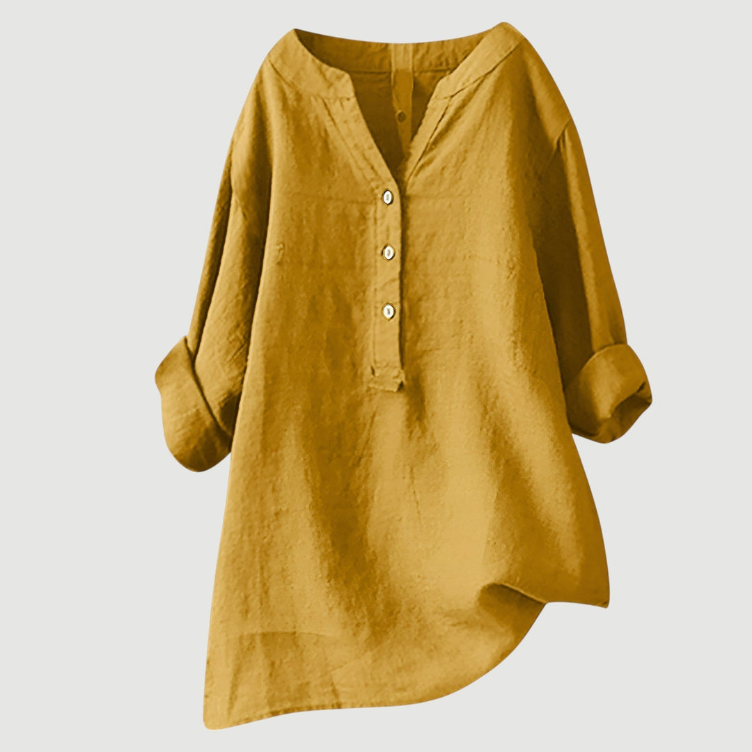Luftige und bequeme Bluse mit Knopfleiste