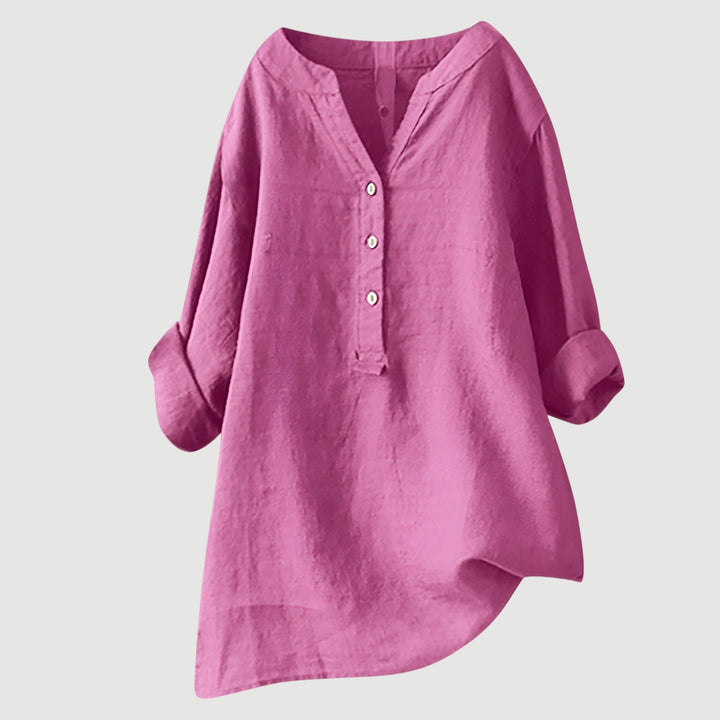 Luftige und bequeme Bluse mit Knopfleiste